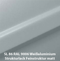 SL86 RAL9006 Weißalu (Struktur)